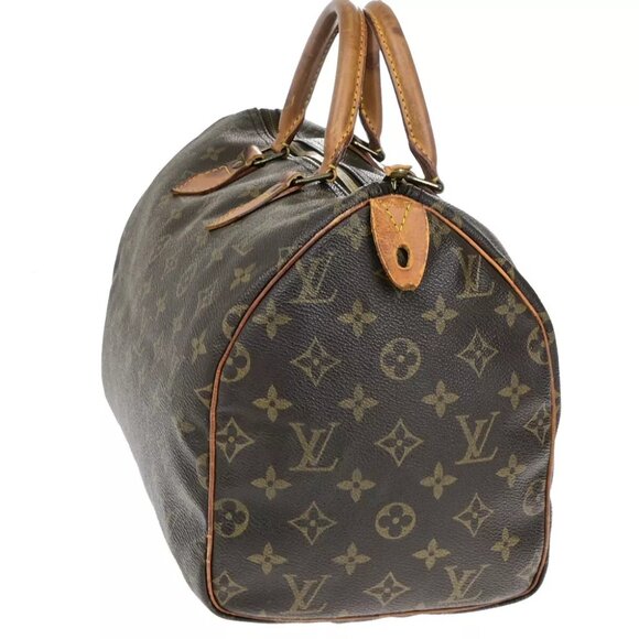 LOUIS VUITTON Speedy 30 Travel Hand Bag Monogram Leather Brown M41526 69YF405 - Picture 2 of 13